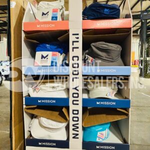 Assorted Sun Gear ( Shirts, Hats And Caps ), Mixed Styles, Colors And Sizes For Seasonal Retail,(4/48ct Displays) (192 Pcs Per Pallet)