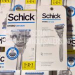 Schick Hydro Dry Skin 1 Razor + 2 Cartridges , 5 Blades 2 Hour Moisturizing Japanese Rice Bran Oil (600 Pcs Per Pallet)